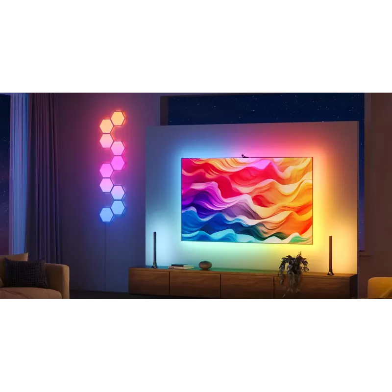 Gudra LED lente Govee H6098 — Wi‑Fi/Bluetooth, melna, 2 kWh/1000h, energoklase G