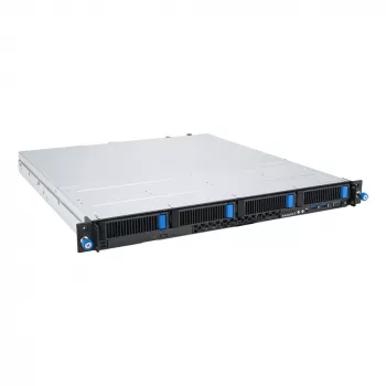 Rack serveris ASUS RS300-E12-RS4, 1U, Intel C262, LGA1700, Xeon E-2400, 4x karstā maiņa 3,5 collu sloti, 450W barošanas bloks, DDR5 UDIMM līdz 128GB