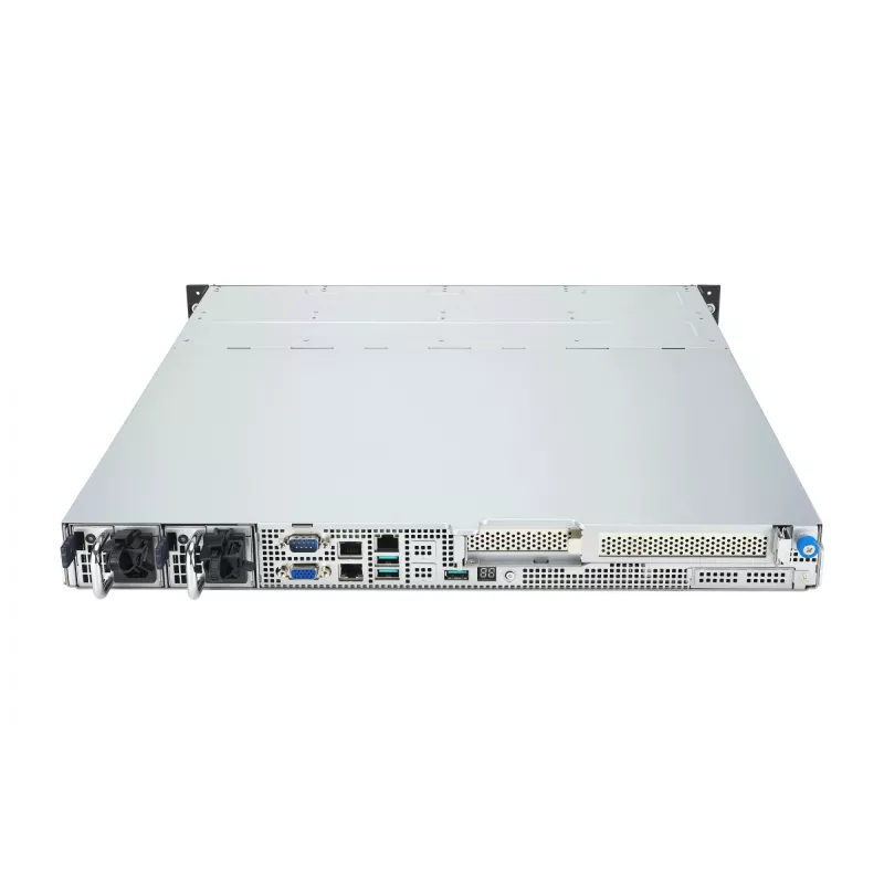 Rack serveris ASUS RS300-E12-RS4, 1U, Intel C262, LGA1700, Xeon E-2400, 4x karstā maiņa 3,5 collu sloti, 450W barošanas bloks, DDR5 UDIMM līdz 128GB