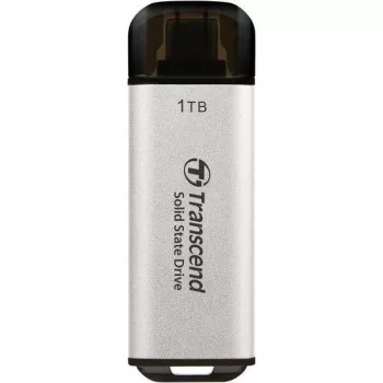 Transcend ESD300 1TB pārnēsājams SSD disks - USB Type-C - 3D NAND Flash - Sudrabs