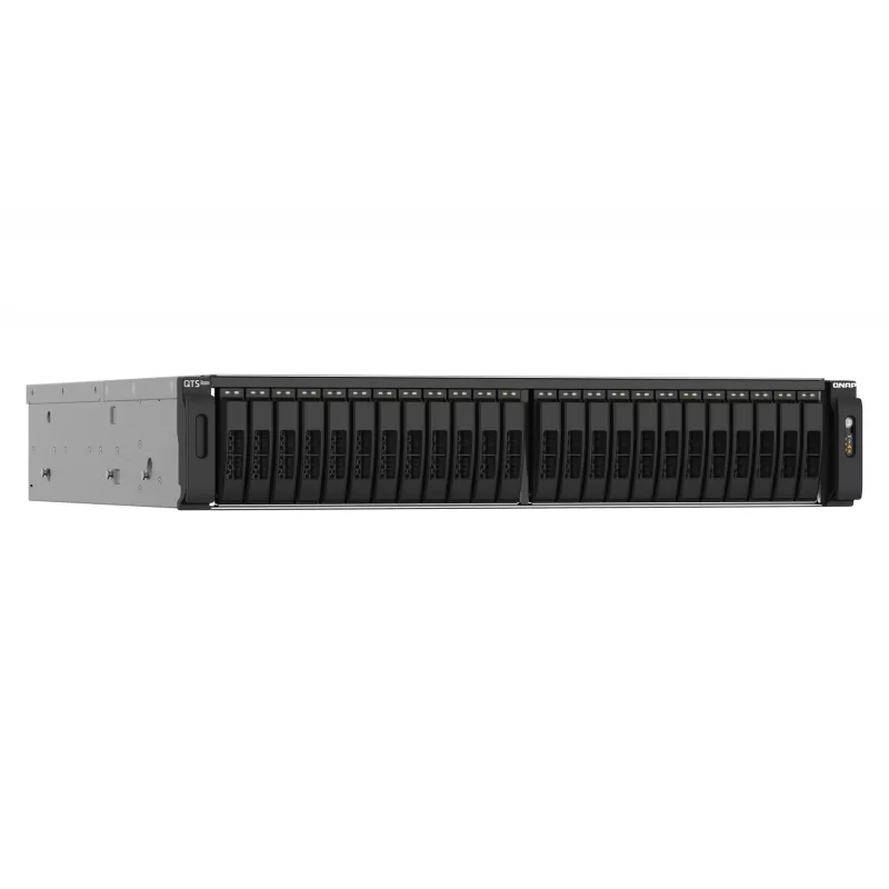 QNAP TS-h2490FU NAS Rack (2U) EPYC 7302P 128 GB DDR4 0 TB QuTS hero Melns, Pelēks