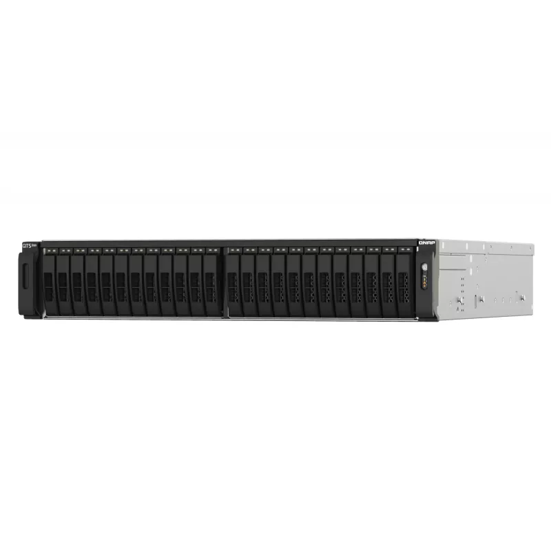 QNAP TS-h2490FU NAS Rack (2U) EPYC 7302P 128 GB DDR4 0 TB QuTS hero Melns, Pelēks