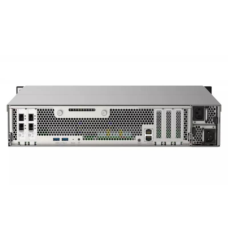 QNAP TS-h2490FU NAS Rack (2U) EPYC 7302P 128 GB DDR4 0 TB QuTS hero Melns, Pelēks