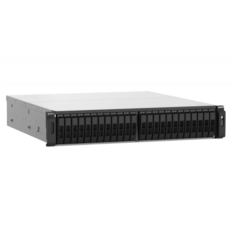 QNAP TS-h2490FU NAS Rack (2U) EPYC 7302P 256 GB DDR4 0 TB QuTS hero Melns, Pelēks