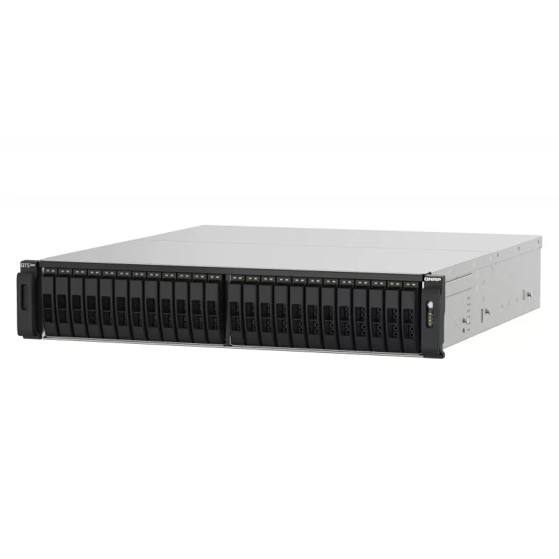 QNAP TS-h2490FU NAS Rack (2U) EPYC 7302P 256 GB DDR4 0 TB QuTS hero Melns, Pelēks