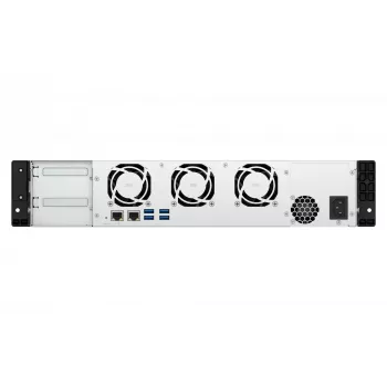 QNAP TS-855EU-8G NAS/servera glabātuve Rack (2U) Intel Atom® C5125 8 GB DDR4 0 TB QuTS hero Melns