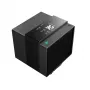 Gaisa dzesētājs DeepCool ASSASSIN IV VC VISION — divi ventilatori 120/140 mm, 300 W TDP, 7 siltuma caurules, LGA115x/LGA1200/LGA1700/LGA20xx saderīgs, Melns