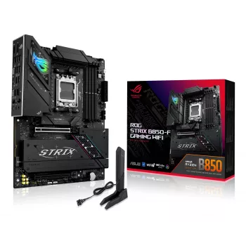 Mātesplate ASUS ROG STRIX B850-F GAMING WIFI — AMD B850, Socket AM5, ATX, DDR5, 4×M.2, Wi‑Fi 7, 2.5Gb LAN