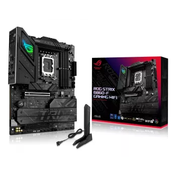 Mātesplate ASUS ROG STRIX B860-F GAMING WIFI — Intel B860, LGA 1851, ATX, DDR5, 4x DIMM, Wi‑Fi 7, 2.5Gb LAN, 4x M.2