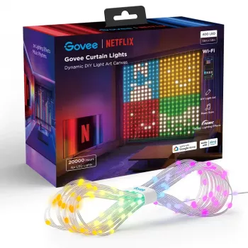 LED lentes gaismas sloksne Govee H70BCCA1 — elastīga RGB apgaismojuma lente, 1-kanāla kontrolieris