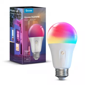 Gudrā spuldze Govee H60093C1 1200 lm, Wi‑Fi & Bluetooth, 12 W, E26, balta
