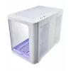 FSP S380-WA korpuss Mini Tower mITX, mATX Balts ARGB, Mikro Tornis, PC, Balts, micro ATX, Mini-ITX, SPCC, Rūdīts stikls, Gaming