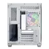 FSP S380-WA korpuss Mini Tower mITX, mATX Balts ARGB, Mikro Tornis, PC, Balts, micro ATX, Mini-ITX, SPCC, Rūdīts stikls, Gaming