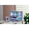 FSP S380-WA korpuss Mini Tower mITX, mATX Balts ARGB, Mikro Tornis, PC, Balts, micro ATX, Mini-ITX, SPCC, Rūdīts stikls, Gaming