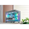 FSP S380-WA korpuss Mini Tower mITX, mATX Balts ARGB, Mikro Tornis, PC, Balts, micro ATX, Mini-ITX, SPCC, Rūdīts stikls, Gaming