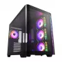 FSP M580-BA Midi Tower korpuss mITX, mATX, ATX Melns ARGB