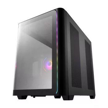 FSP M580-BA Midi Tower korpuss mITX, mATX, ATX Melns ARGB