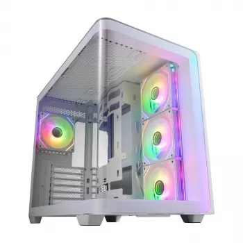 FSP M580-WA korpuss Midi Tower mITX, mATX balts ARGB