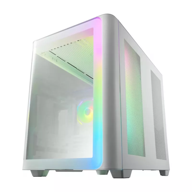 FSP M580-WA korpuss Midi Tower mITX, mATX balts ARGB