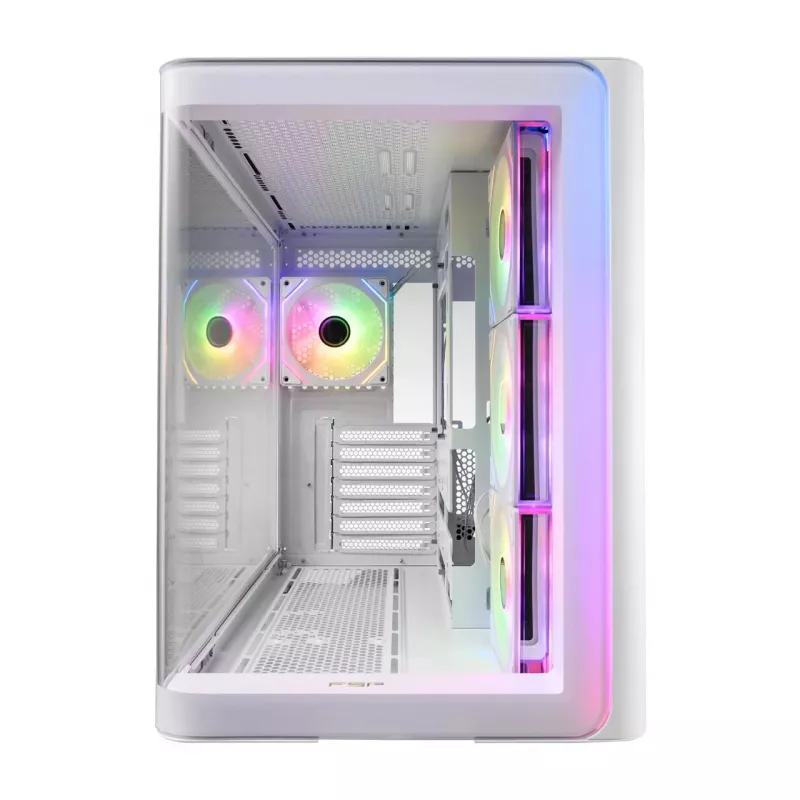 FSP M580-WA korpuss Midi Tower mITX, mATX balts ARGB