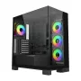 FSP M540-BA Midi Tower korpuss melns – mITX, mATX, ATX (BTF) ar stikla paneļiem