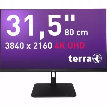 TERRA 3030234 datora monitors 80 cm (31.5 collas) 3840 x 2160 pikseļi 4K Ultra HD LCD Melns