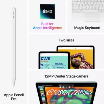 APPLE iPad Air (2025) - M3 - 11 collas - 7. paaudze - Wi-Fi - 256 GB - Kosmosa pelēks
