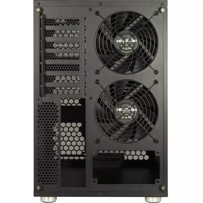 Inter-Tech IPC NAS-8 mini NAS kārba, 8 vietas diskiem, ITX/Micro-ATX/ATX, melnā krāsā