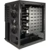 Inter-Tech IPC NAS-8 mini NAS kārba, 8 vietas diskiem, ITX/Micro-ATX/ATX, melnā krāsā