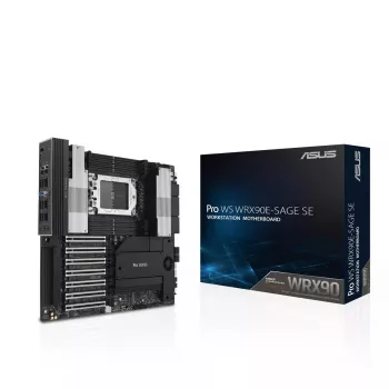 Mātesplate ASUS PRO WS WRX90E-SAGE SE, AMD WRX90 chipset, Socket sTR5, EEB, 8x DDR5 DIMM, 7x PCIe x16 GEN5, 4x M.2, 2x USB4 GEN3X2