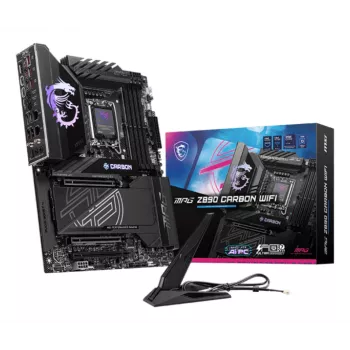 Mātesplate MSI MPG Z890 CARBON WIFI ATX — Intel LGA1851, Z890, DDR5, 4x DIMM, 5x M.2, Wi‑Fi 7, 2.5Gb LAN
