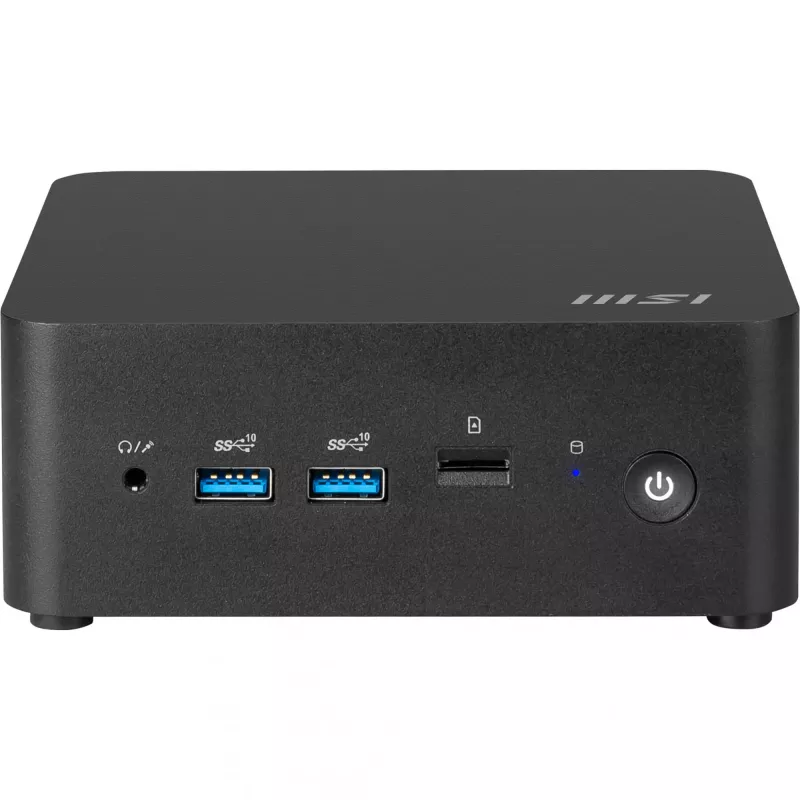 MSI Cubi NUC 1MG-024XDE Intel Core 3 100U 8 GB DDR5-SDRAM 256 GB SSD Mini dators Melns