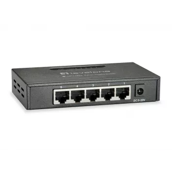 LevelOne GEU-0523 tīkla slēdzis Nepārvaldāms Gigabit Ethernet (10/100/1000) Melns