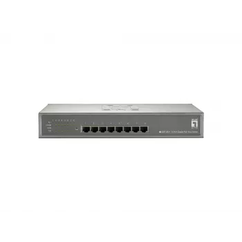 LevelOne GEP-0821 8 portu Gigabit PoE slēdzis, 802.3at/af PoE, 123.2W
