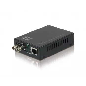 LevelOne FVT-2002 – Fast Ethernet pārveidotājs RJ45 uz ST, daudzmodu šķiedra, 2 km