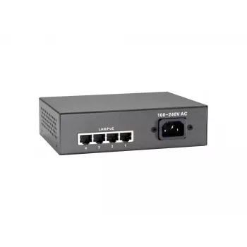 LevelOne FEP-0511 5-Port Fast Ethernet PoE Slēdzis, 802.3at/af PoE, 4 PoE Porti, 65W