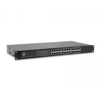 LevelOne 24-Portu Gigabit PoE Slēdzis, 802.3at/af PoE, 630W