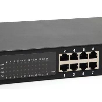LevelOne 24-Portu Gigabit PoE Slēdzis, 802.3at/af PoE, 630W