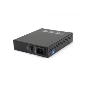 LevelOne RJ45 uz SC Pārvaldīts Gigabitu Mediju Pārveidotājs, Vienmoda Šķiedra, 20km
