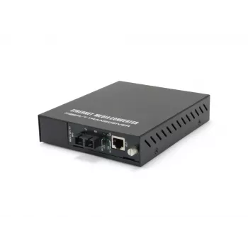 LevelOne RJ45 uz SC Pārvaldīts Gigabitu Mediju Pārveidotājs, Vienmoda Šķiedra, 20km