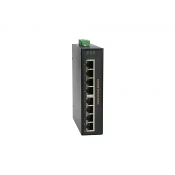 LevelOne IFP-0801 8-Port Fast Ethernet PoE Industriālais Slēdzis, 4 PoE Porti, 802.3at/af, 126W, -40°C līdz 75°C