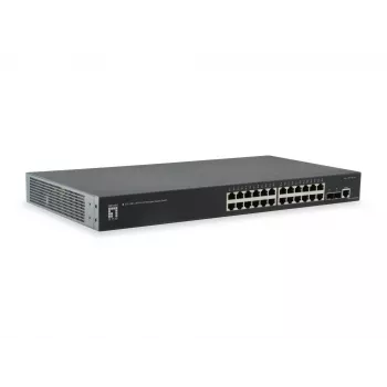 LevelOne KILBY 26-Port L2 Pārvaldīts Gigabitu Slēdzis, 2 x 10GbE SFP+