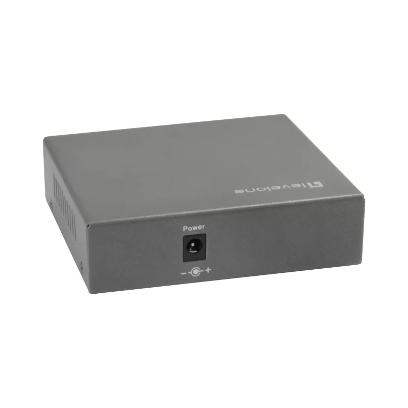 LevelOne GEP-0523 5-Portu Gigabit PoE Slēdzis, 802.3at/af PoE, 4 PoE Porti, 60W