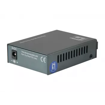 LevelOne FVT-1106 SMF SC – optiskais pārveidotājs RJ45 uz SC, vienmoda šķiedra, 1550nm, 120 km