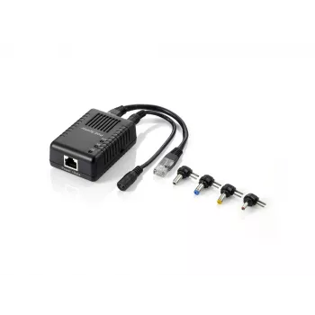 LevelOne Fast Ethernet PoE sadalītājs, 802.3af PoE, 5-12V DC izeja
