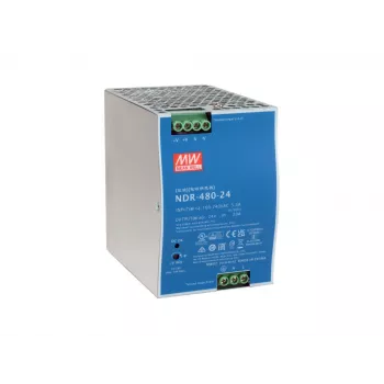 LevelOne 24V DC industriālais barošanas bloks POW-2462 480W DIN-sliedei -20 līdz +70 °C