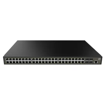 LevelOne GEL-5271 tīkla slēdzis Pārvaldāms L2+ Gigabit Ethernet (10/100/1000) 1U Melns