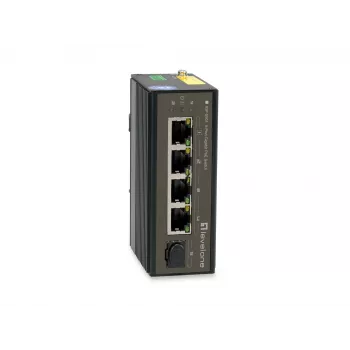 LevelOne IGP-0501 5-Port Gigabit Industriālais Slēdzis, DIN-Sliede, -30°C līdz 65°C