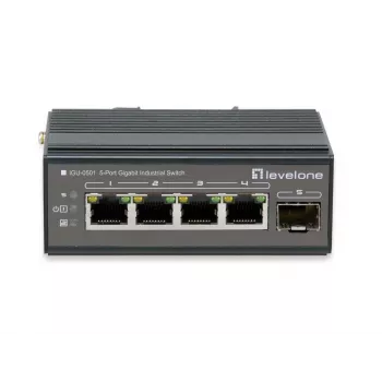 Slēdzis LevelOne IGU-0501 Gigabit Ethernet PoE Melns