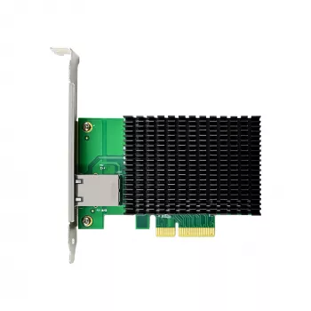 LevelOne GNC-0210 10-Gigabit PCIe x4 tīkla karte, 1 x RJ45, iekšēja, vadu, PCI Express, Ethernet, 10000 Mbit/s, zaļa